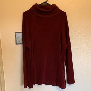Long sweater or dress with bunched neck and open back - size medium
